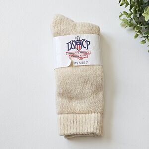 🇺🇸 Original DSCP Wool Military Boot Socks | Size 7 | Made in USA Vintage Issue